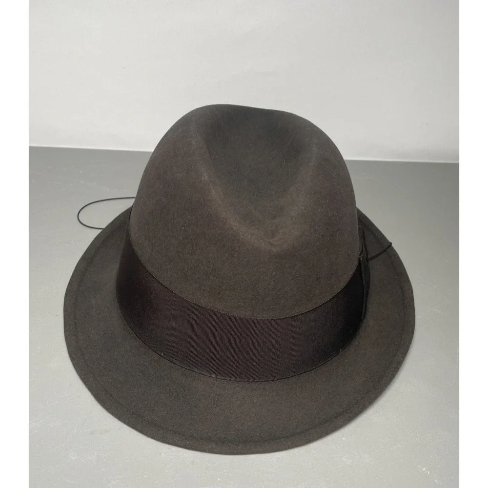 Vintage John B. Stetson Co Hat The Sovereign Size 7 3/8 Famous-Barr Co. Rare